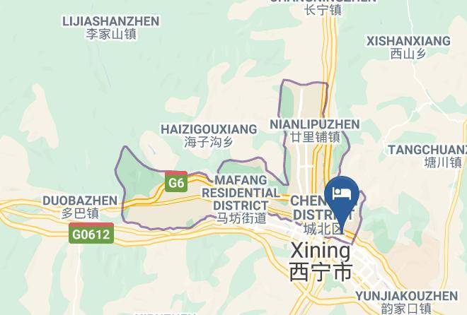 Xining - Xining Wujian Business Hotel Maps