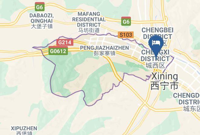 Xining - Xining Wusi Hotel Maps