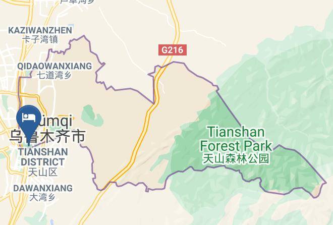 Urumqi - Xinjiang Caitong Hotel Maps