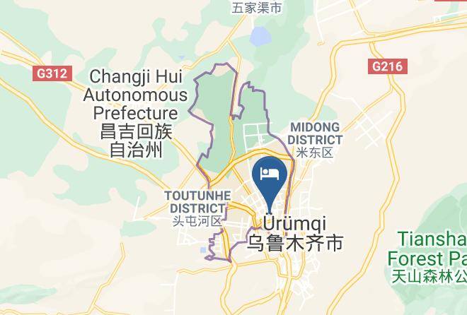 Urumqi - Xinjiang Urumqi Dong'ou Hotel Maps