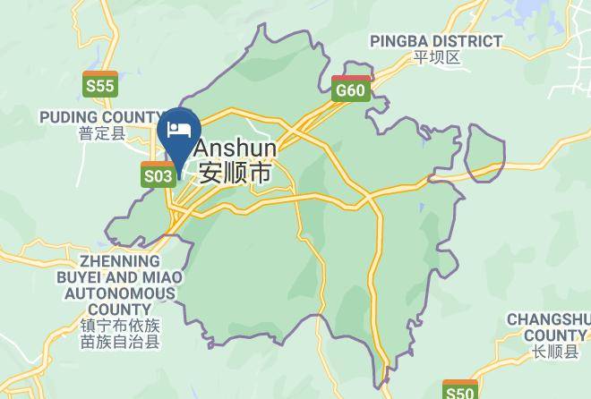 Anshun - Xinyue Hot Spring Hotel Maps