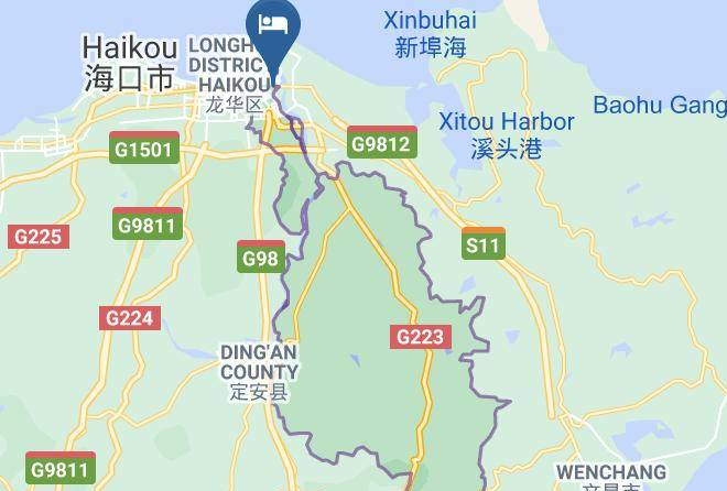 Haikou - Xinyueju Hotel Maps