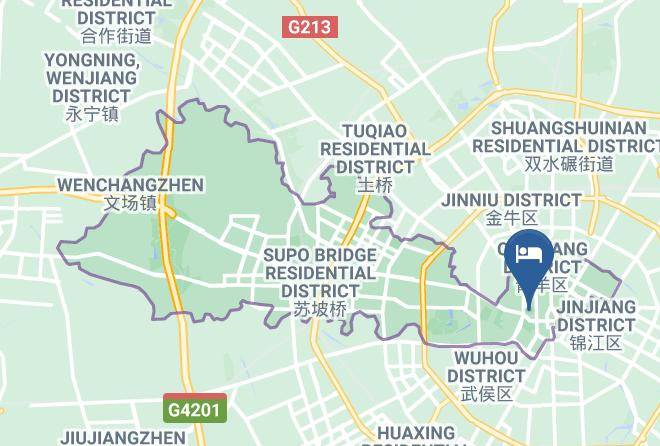 Xiyangyang Youth Hostel Mapa - Sichuan - Chengdu