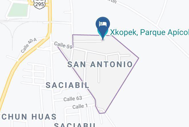 Valladolid - Xkopek Parque Apicola Maps
