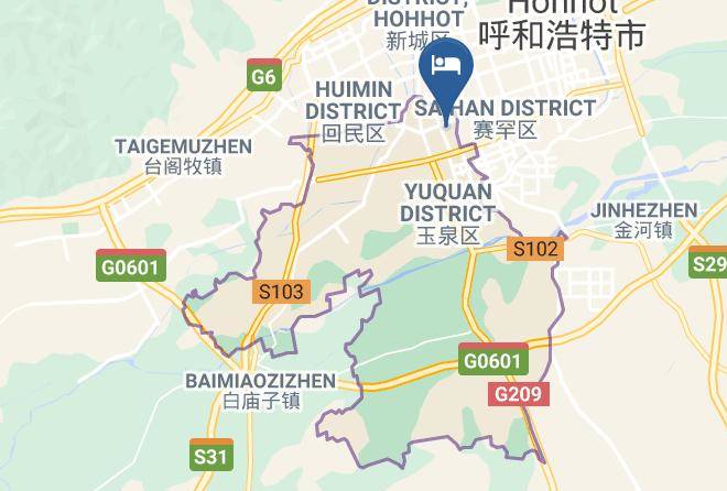 Hohhot - Xuanfu Mengrong Express Hotel Maps