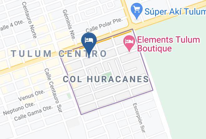 Tulum - Xunaan Hotel Maps