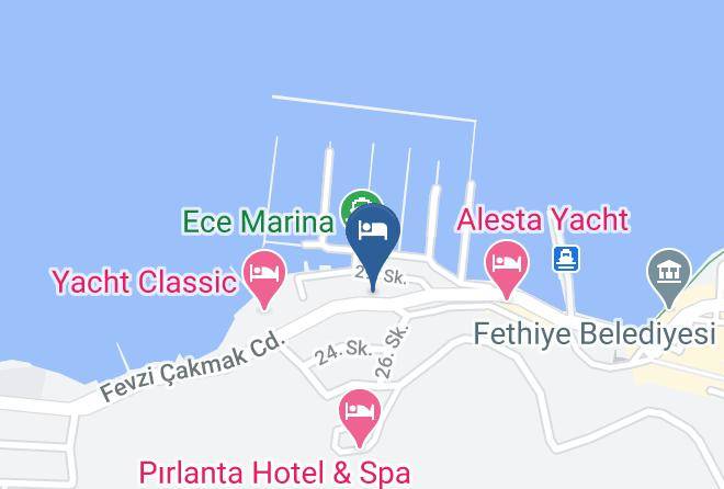 Fethiye - Yacht Boheme Hotel Maps