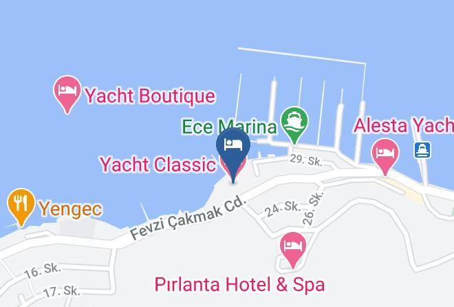 Fethiye - Yacht Classic Hotel Maps