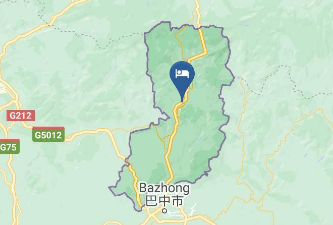 Yading Nanjiang Hotel Carta Geografica - Sichuan - Bazhong