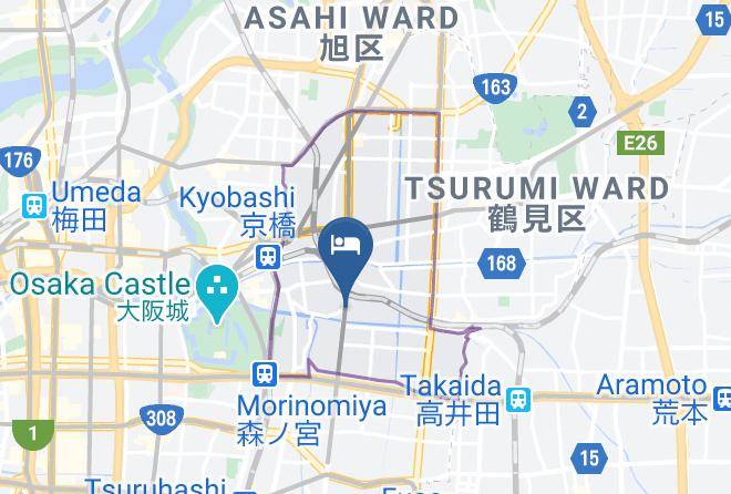 Osaka City Joto Ward - Yado Cafe Chelsea's Rainbow Maps