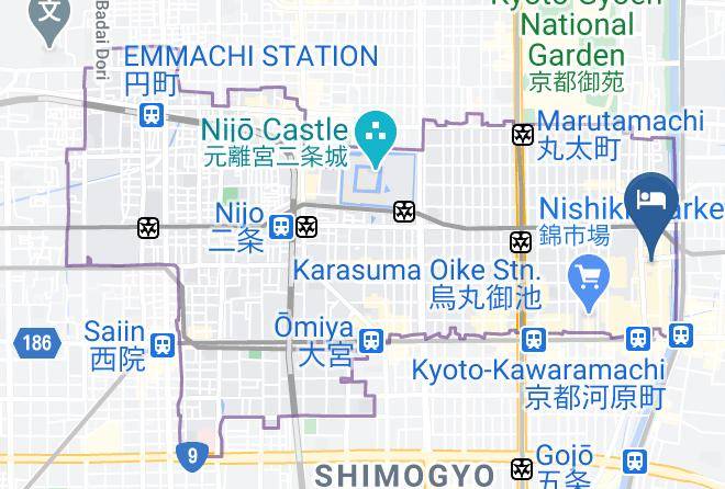 Kyoto City Nakagyo Ward - Yadoya Dejavu Maps