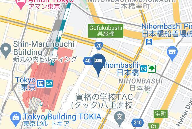 Yaesu Terminal Hotel Map - Tokyo Met - Chuo Ward