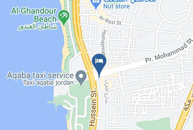 Al Aqaba Qasabah - Yafko Hotel Maps