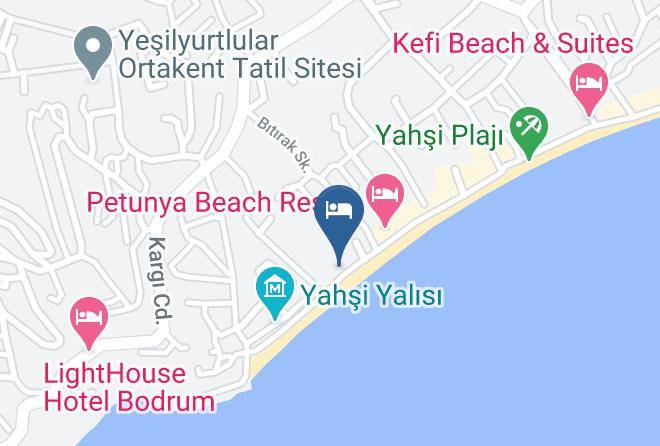 Bodrum - Yahsi Beach Otel Restaurant Maps