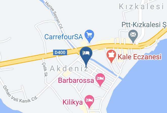 Erdemli - Yaka Hotel Maps