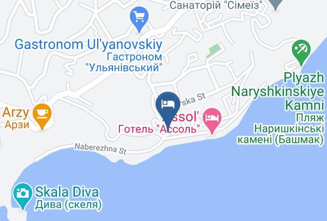 Yalta - Yakht Klub Maps
