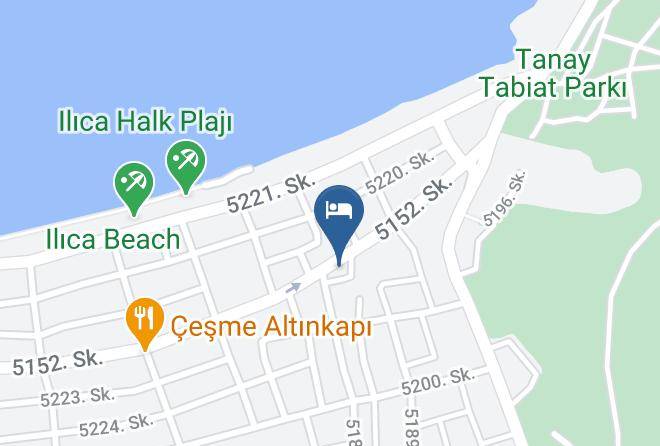 Cesme - Yali Pansiyon Ilica Maps