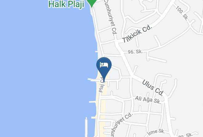 Bodrum - Yalipark Beach Hotel Maps