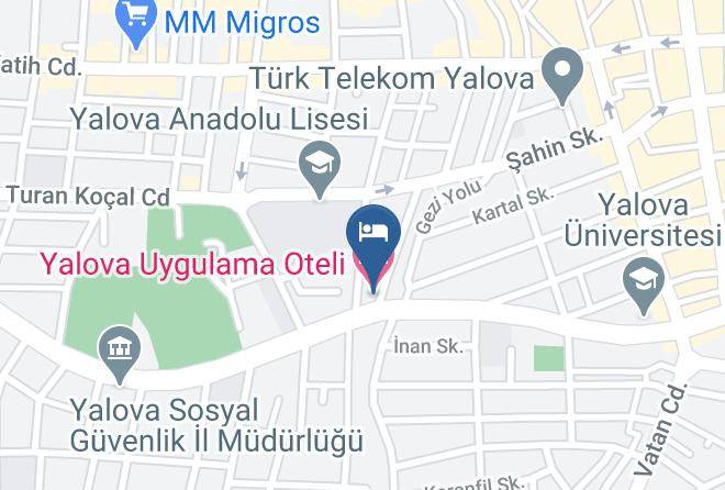 Yalova Rustempasa - Yalova Uygulama Oteli Maps
