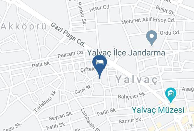 Yalvac - Yalvac Konaklari Butik Pansiyon Ve Restourant Maps