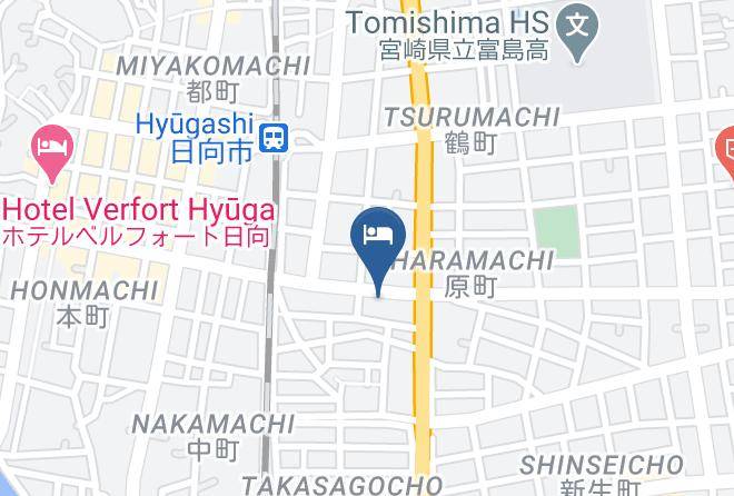 Hyuga City - Yama No Chaya Maps