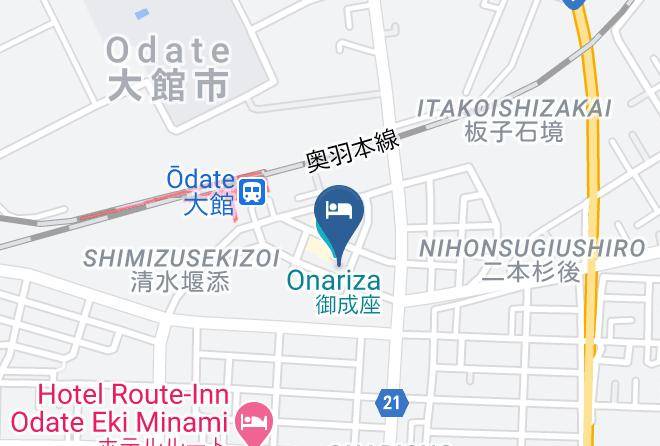 Odate City - Yamada Inn Maps