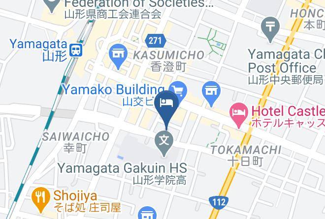 Yamagata City - Yamagata Kokusai Hotel Maps