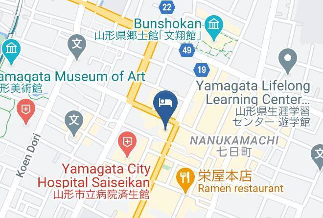 Yamagata Nanukamachi Washington Hotel Map - Yamagata Pref - Yamagata City