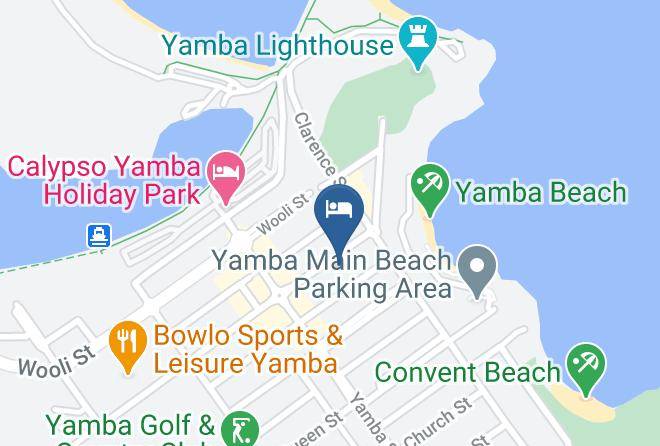 Yamba Beach Holidays Map - New South Wales - Clarence Valley