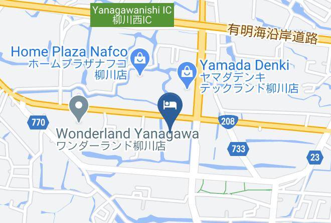 Yanagawa City - Yanagawa Business Hotel Maps