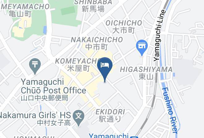 Yamaguchi City - Yanai Ryokan Maps