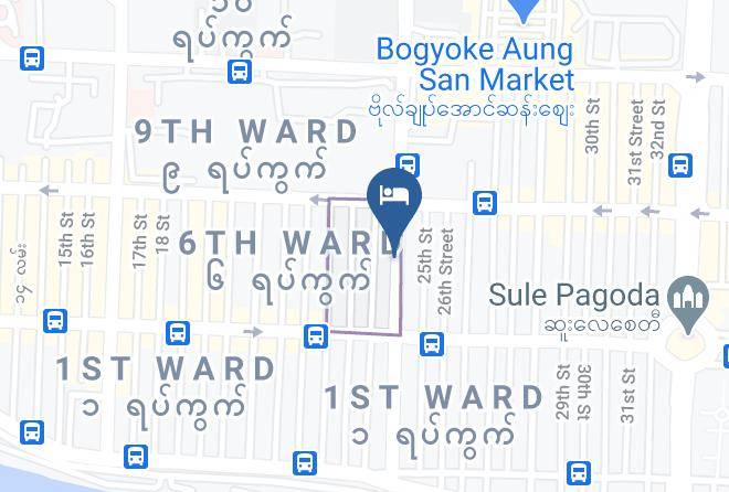 Yangon West - Yangon Thanlwin Hotel Maps