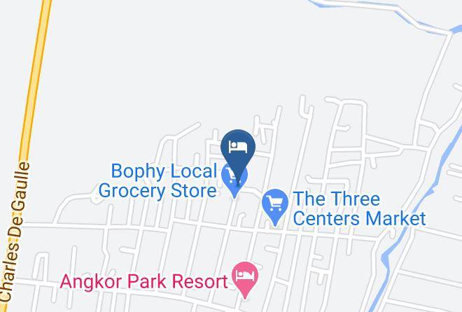 Yanick's Angkor Cottage Karte - Siem Reap - Siem Reab Town