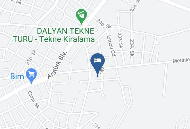 Ortaca - Yaprak Hotel Maps
