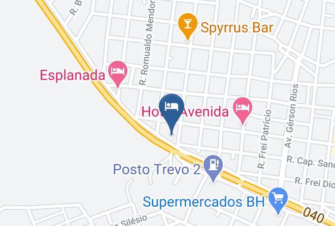 Joao Pinheiro - Yara Hotel Maps