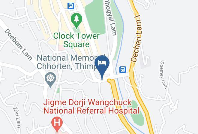 Thimphu - Yardroling Hotel Maps