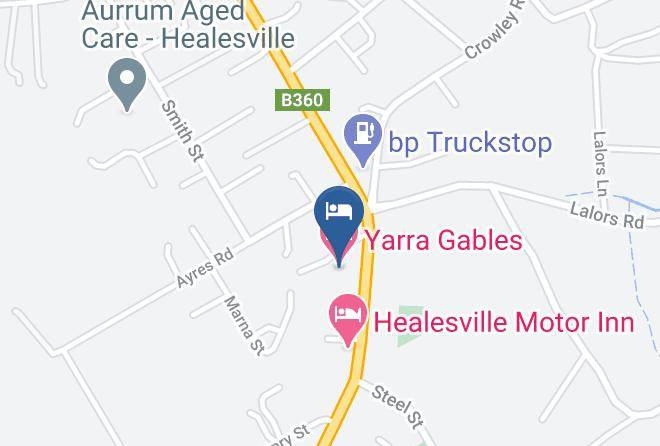 Yarra Ranges - Yarra Gables Motel Maps