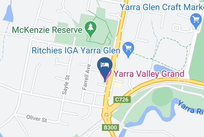 Yarra Ranges - Yarra Glen Grand Hotel Maps