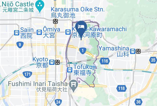 Kyoto City Higashiyama Ward - Yasakahan Maps
