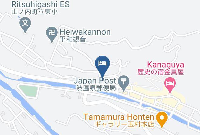 Yamanouchi Townshimotakai District - Yashirokan Maps