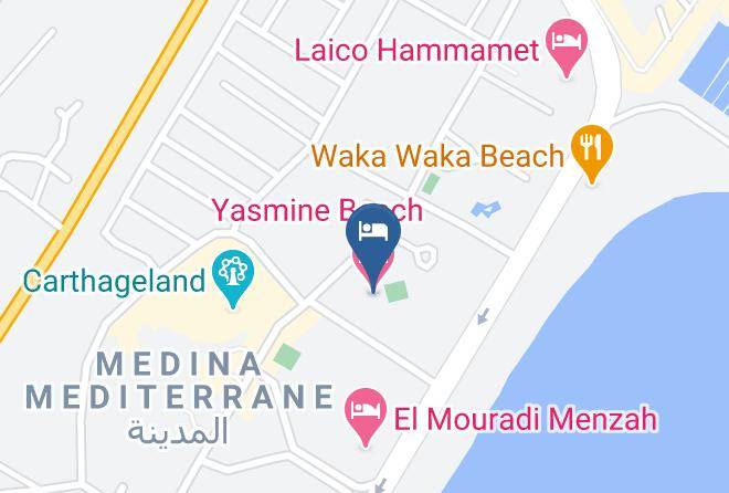 Tunisia - Yasmine Beach Maps
