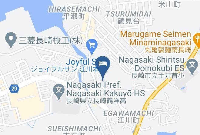 Nagasaki City - Yasuda Ocean Hotel Togitsu Maps