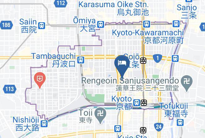 Kyoto City Shimogyo Ward - Yasumoto Ryokan Maps