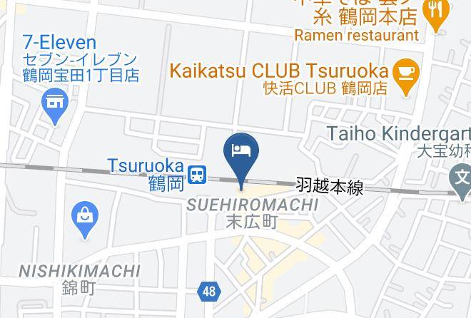 Tsuruoka City - Yasuno Ryokan Maps