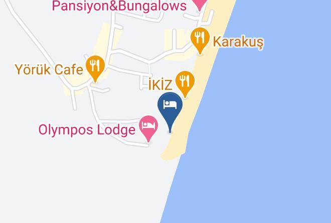 Antalya - Hotel Yavuz Bungalow Maps