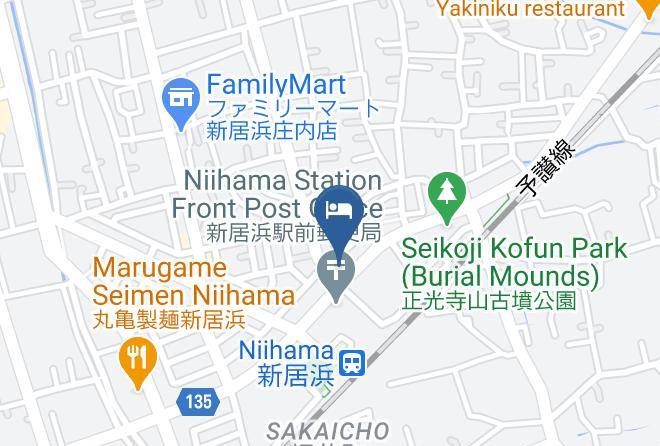Niihama City - Yawaraso Hotel Maps
