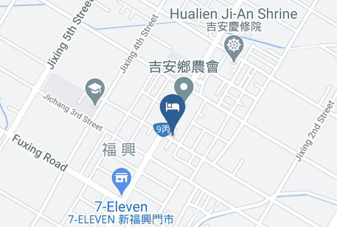 Yaxin Homestay Mapa - Taiwan - Hualiennty