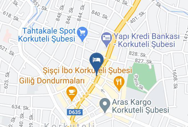 Korkuteli - Yayla Palas Otel Maps