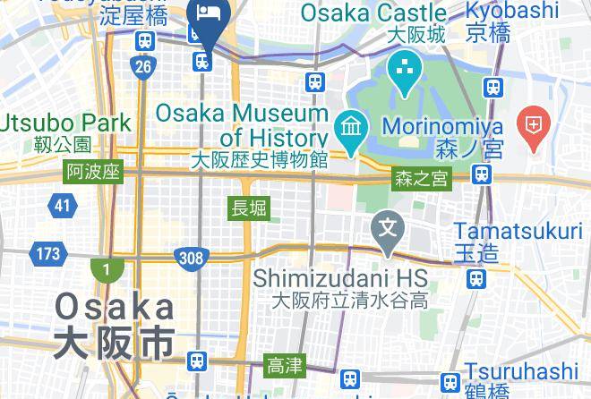 Osaka City Chuo Ward - Yayoiken Unizo Inn Kitahama Maps