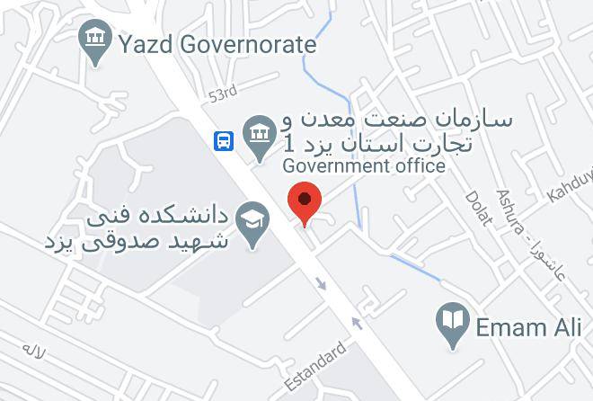 Yazd Tourist Hotel Map